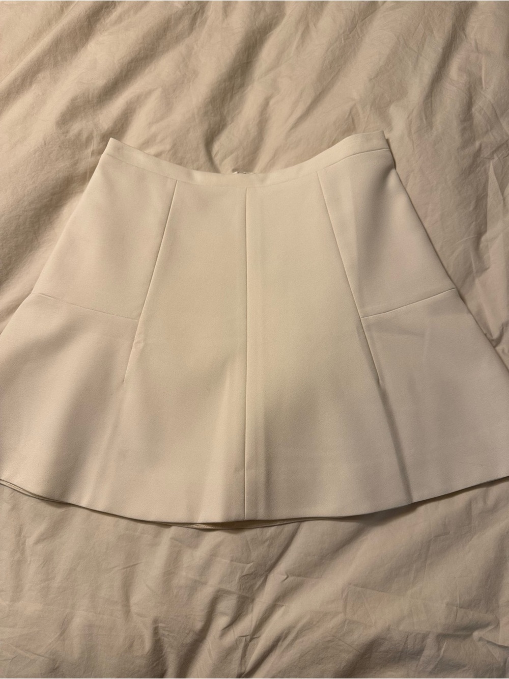 J. Crew Ivory A-line Skirt Size 2